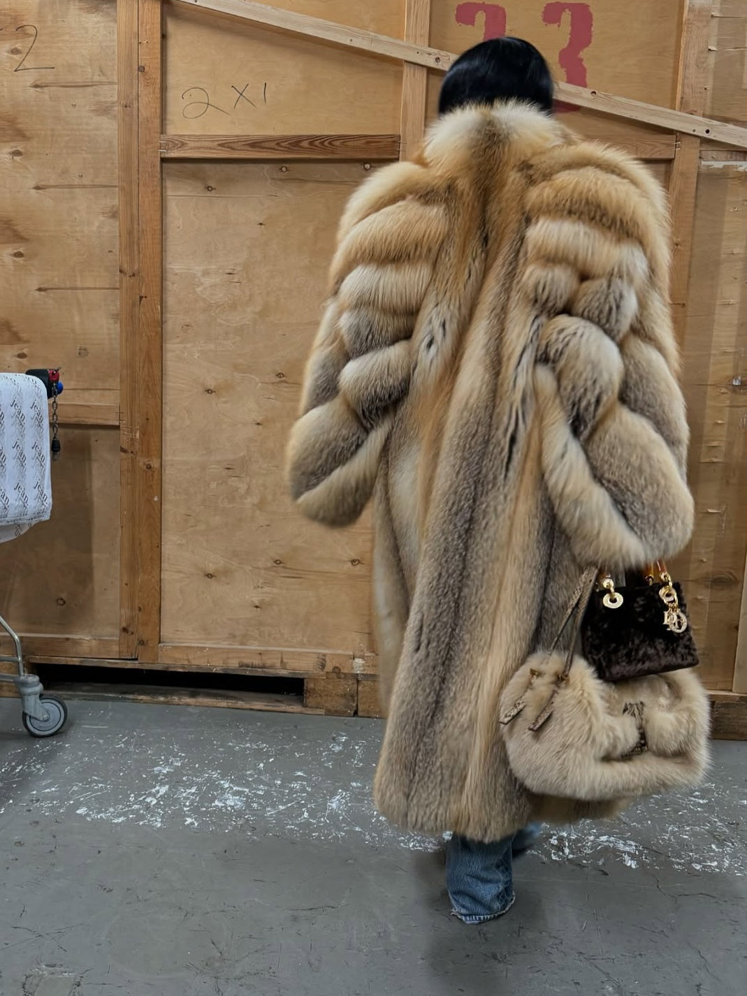 Full Length Fox Fur Coat