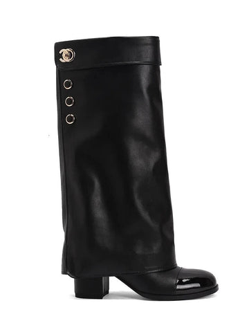 Genuine Leather Knee High Boots