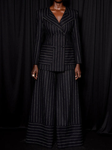Classic Pinstripe Suit Set