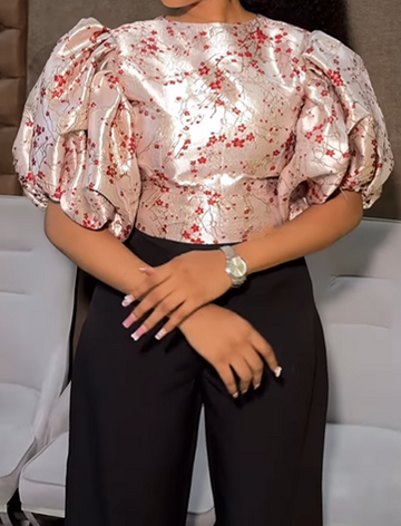 The Dazzle Puff Sleeve Blouse